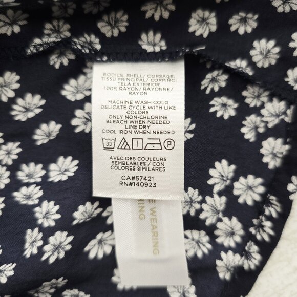 Loft Kimono Womens Sz M/L  Blue Floral Print Open Front  NWT - Picture 5 of 6